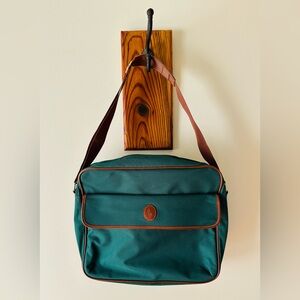Polo Ralph Lauren Vintage Hunter Green Messenger Bag EXCELLENT CONDITION